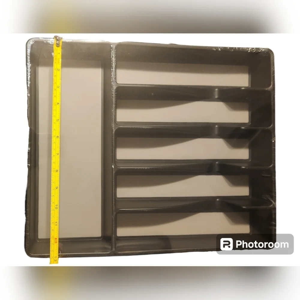 Brand New Seseno Black Expandable Utensil Tray Drawer Organizer